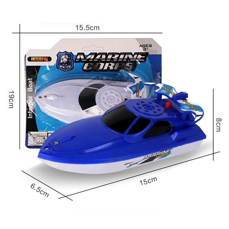 2 Stuks Elektrische Motor Speelgoed Boot Babybadkamer Boot Spelen Speedboot Model Boot