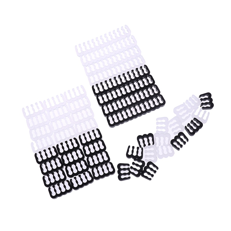 24Pcs/Set PP Cable Comb/Clamp/Clip/Organizer/Dresser for 2.5-3.2mm PC Power Cables Wiring 4/6/8/24 Pin Computer Cable Manager