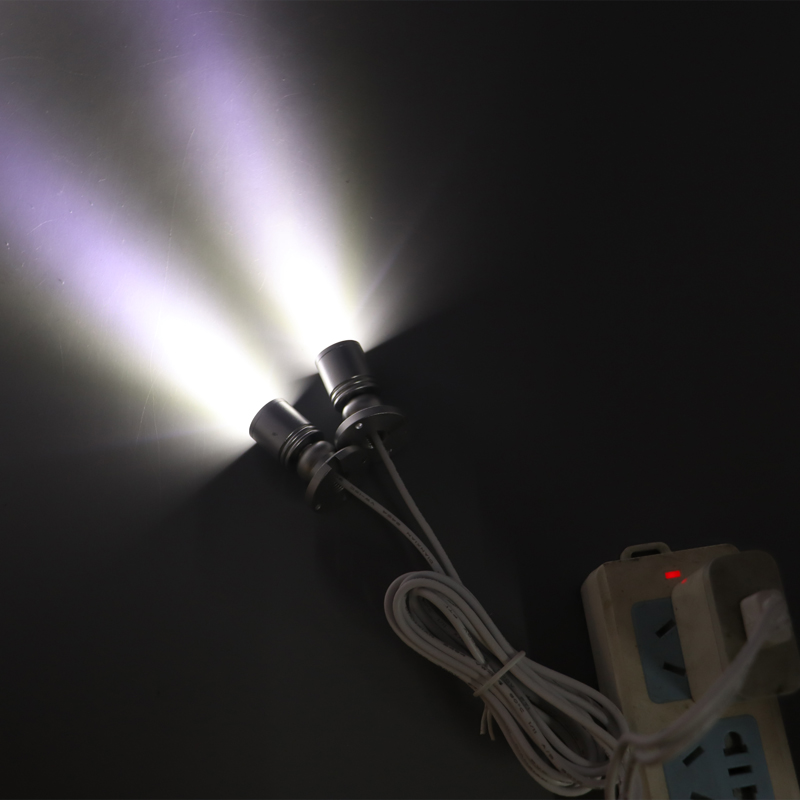 USB 5V LED Stelle Licht 3W Oberfläche Montiert Schrank Vitrine Zähler Schmuck Lampe Drehbare Winkel Decke Mini strahler
