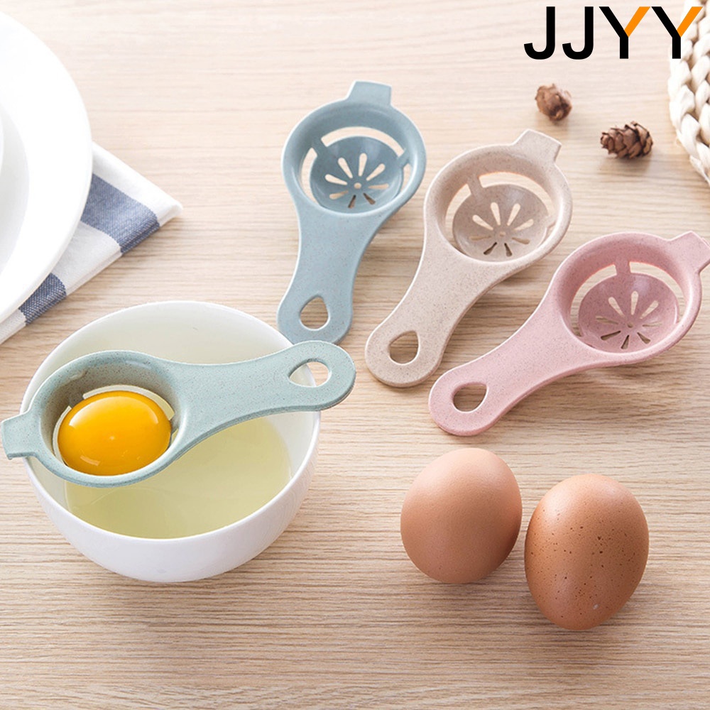 JJYY cocina huevo blanco DIY separador titular tamiz divertido divisor Stonego herramienta de cocina accesorios para hornear