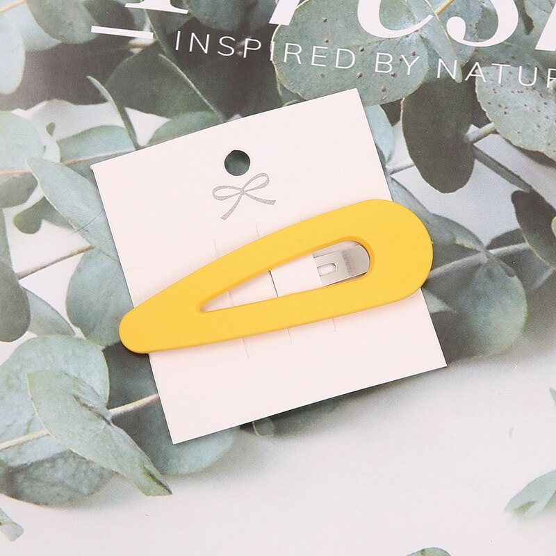 Clip para el pelo de Color caramelo para mujer, pasadores para niñas, horquillas, accesorios de Clip de Metal, herramientas de estilismo para el cabello: 03YL