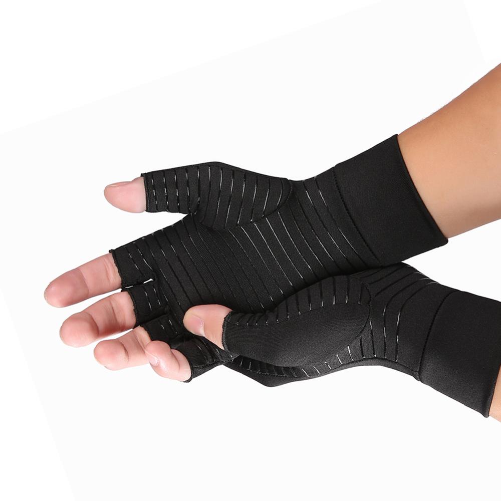 Guantes Protectores sin dedos para artritis reumatoide, terapia de mano, alivio del dolor artrítico Premium, compresión OpenFingers