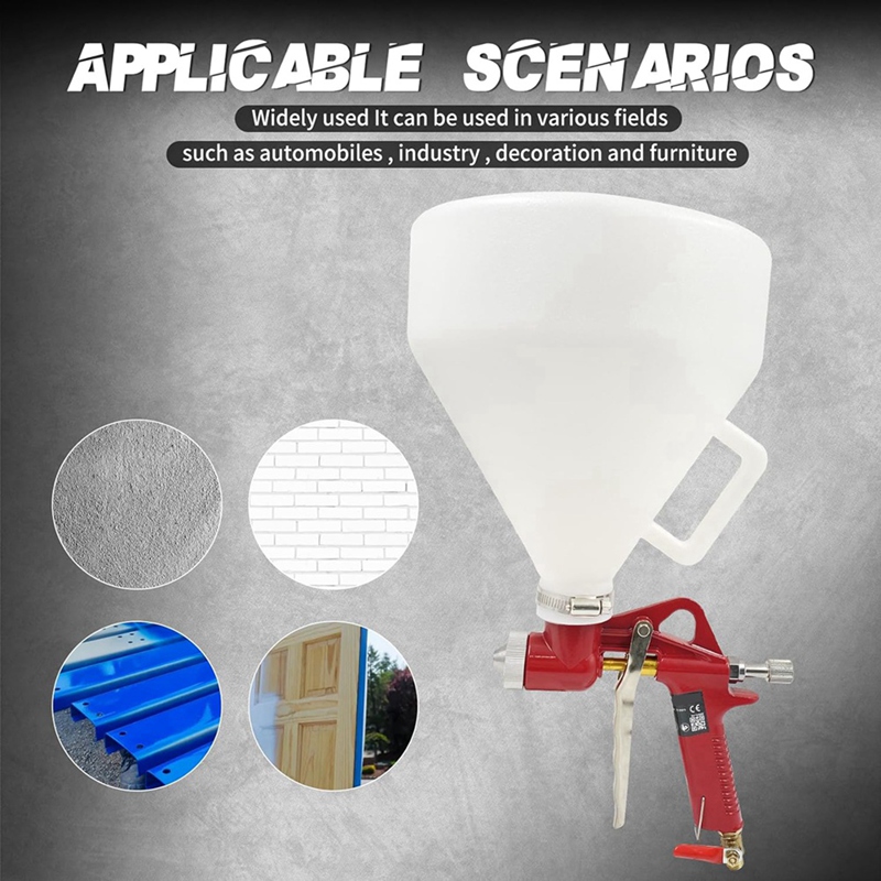 Air texture sprayer, , 1,58- gallon drywall wall painting sprayer with 3 nozzles,  (4,0 mm/6,0 mm/8,0 mm)  for stucco mud walls