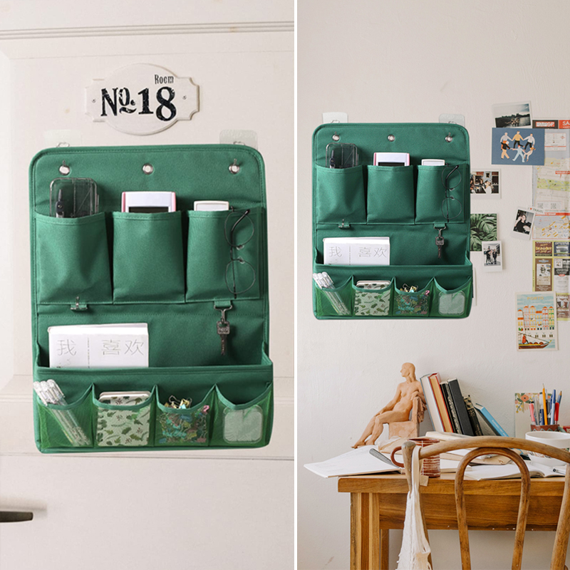 Bolsa de almacenamiento multifuncional para colgar en la pared para el hogar, artículos diversos artísticos de tela, bolsas de almacenamiento para armario, organizador de calcetines y ropa interior para dormitorio