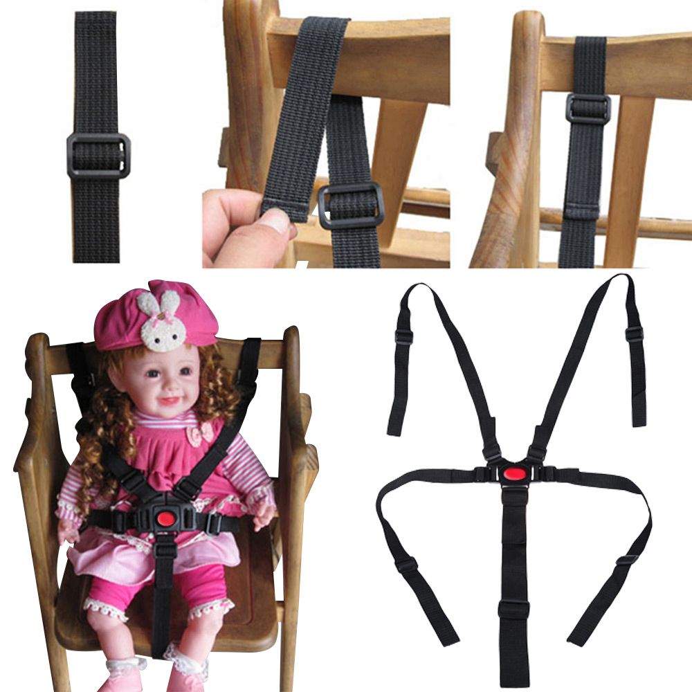 Arnés de 5 puntos de seguridad para coche, correa para cochecito de bebé y niño, silla alta, accesorios para silla exquisita