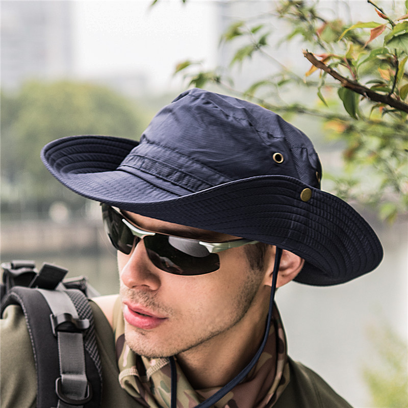 Acquista Cappello Da Pescatore Estivo Per Protezione Solare Da Esterno Cappello Da Hip-hop Da Uomo Cappelli Da Pescatore Estivo Da Pesca Cappello Da