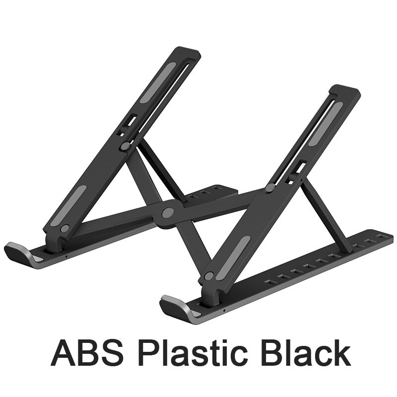 Universal Laptop Stand Adjustable Foldable Desk Rotation Support For MacBook Pro iPad PC Tablet Notebook Desktop Portable Holder: Black 3