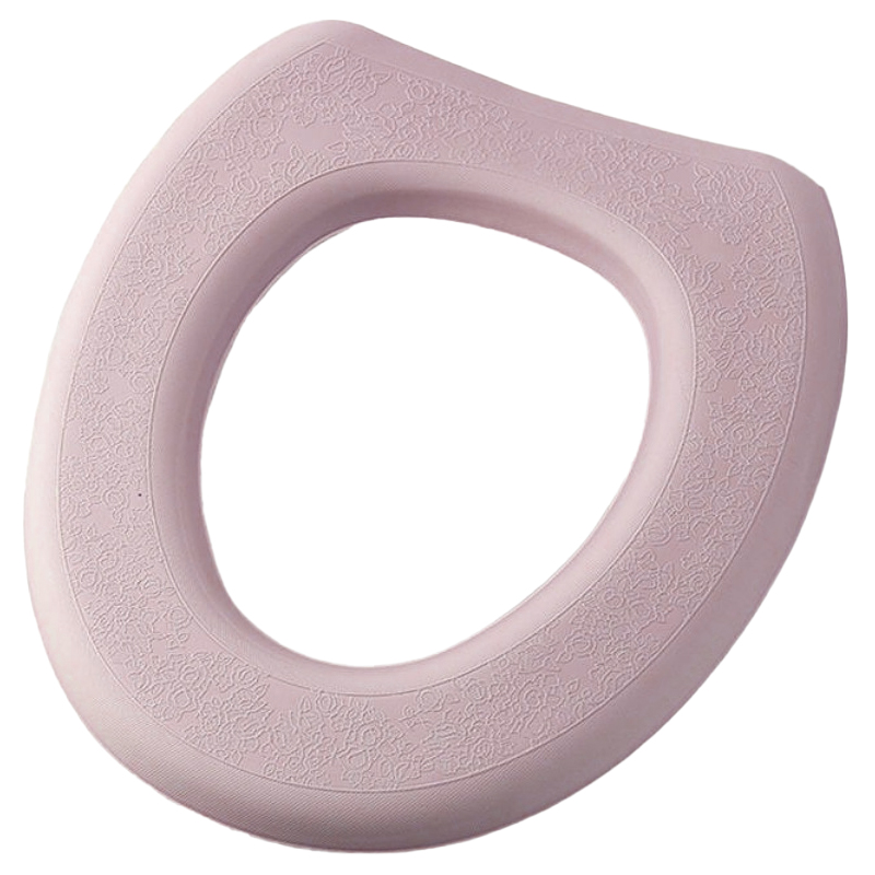 Washable Toilet Seat Cover Waterproof Sticker Foam Toilet Lid Cover Portable Silicone Toilet Cup Covers Bathroom Accessories: Yellow