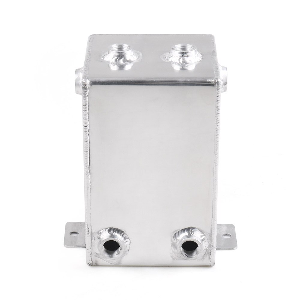 Racing 3L Car Fuel Surge Tank Aluminum 3 Litre Swirl Pot System Universal Fuel Tank Black