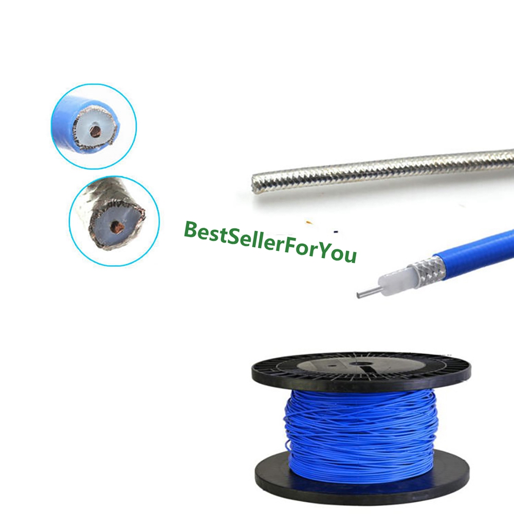 RF RG402 Coassiale Connettore del Cavo semi-rigido Flessibile RG-402 Coassiale Della Treccia: argento cavo / 1M