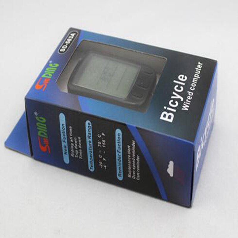 Bicycle computer with 24 functions Backlit LED screen SD-563A Code meter Mountain bike speedometer odometer English version