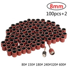 Sanding Drum Set #80-#600 Grit with 3.17mm Sanding Mandrel for Dremel Rotary Tools Abrasive Tools 8mm/14mm Sanding Bands: 80 Grit / 8mm Sanding Diameter