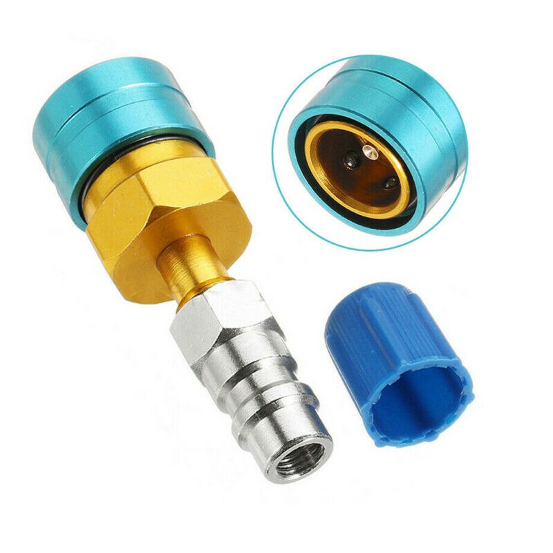 1Pcs Brand CDIY R1234YF To R134A Connector Low Side Adaptor Straight Quick Coupler Connector