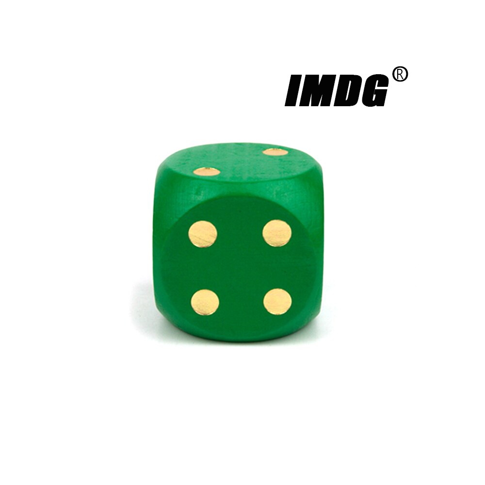 Wood Dice 5cm Large Size Colorful Solid Dotted Rounded Entertainment Game Props