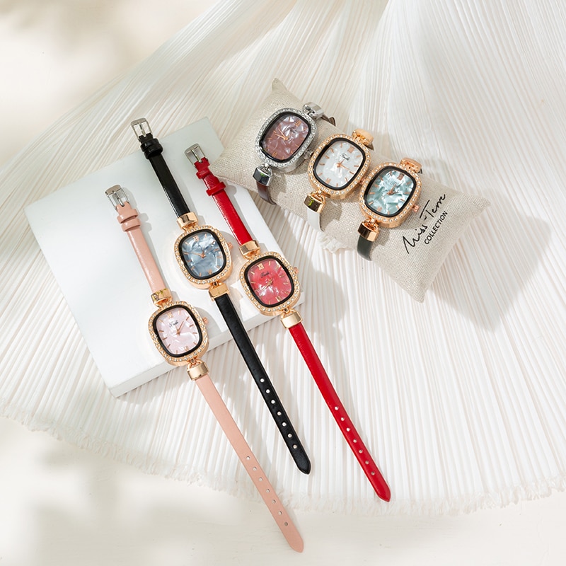 Vrouwen Horloges Armband Sterrenhemel Dames Armband Horloge Marmer Casual Lederen Quartz Horloge Klok Relogio Feminino