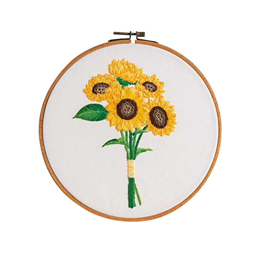 Blommor mönster gör det själv hela utbudet av broderi korsstygn set för nybörjare-handgjorda broderi gör-det-själv hantverk: D
