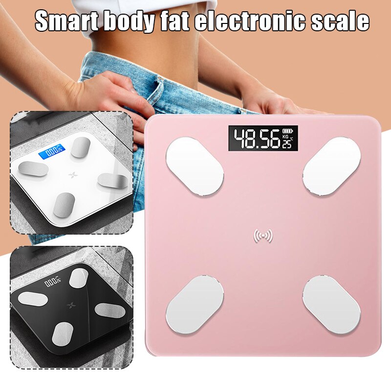 Smart BMI Weighing Scale with Bluetooth Multifunctional Digital Body Fat Scale Long Lasting APP Fitness Health Scale BV789