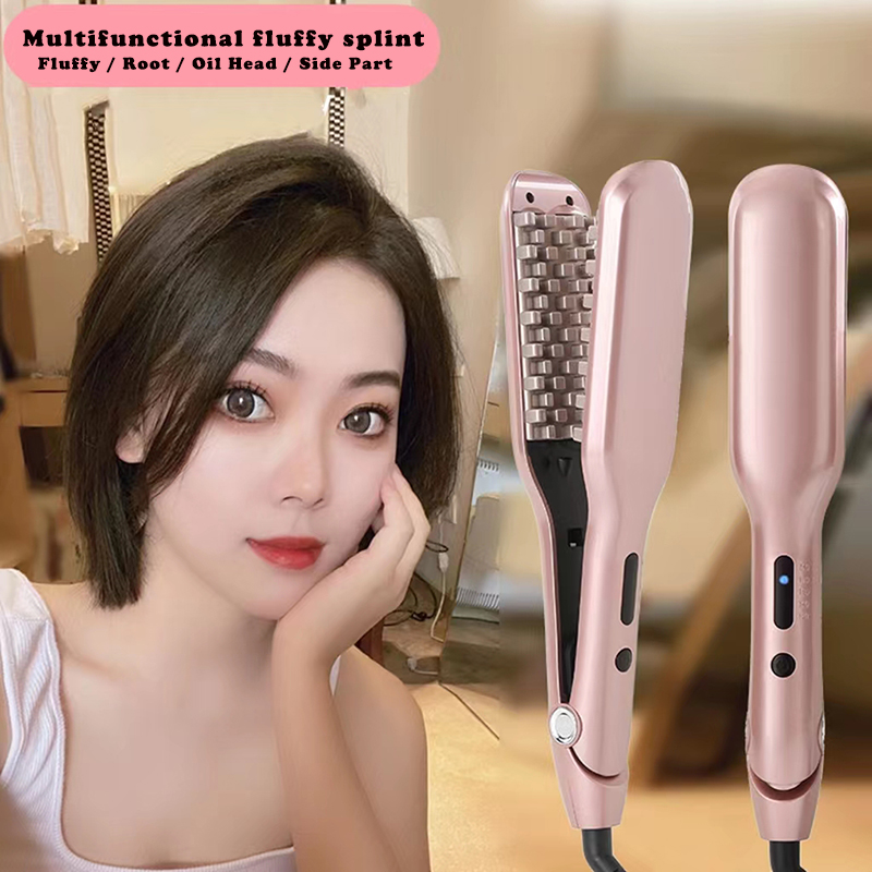 Rizador de pelo esponjoso, rizador corrugado, rizador de pelo de cerámica, voluminizador, férula para permanente de maíz, pinzas para rizar el cabello, herramienta de estilismo