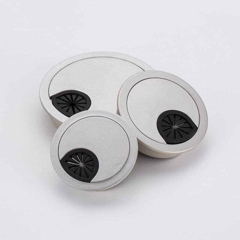 Plastic Desk Table Grommet Cable Cord Hole Cover for Home Office UND
