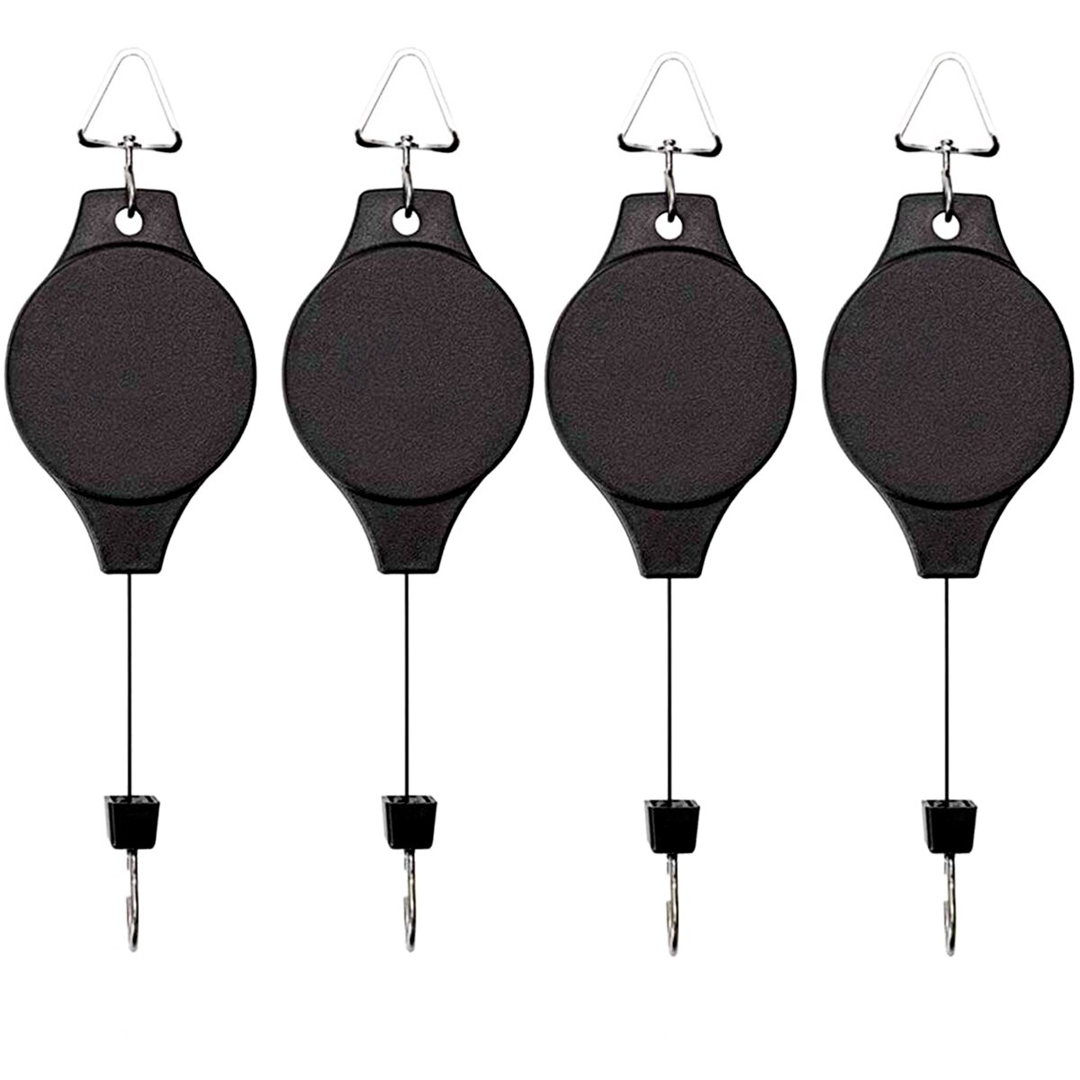 Einziehbare Riemens cheibe Pflanzen haken verstellbare hängende Blumen korb Decken haken für zu Hause Indoor Garten Körbe Töpfe Vögel Feeder: Dark Khaki