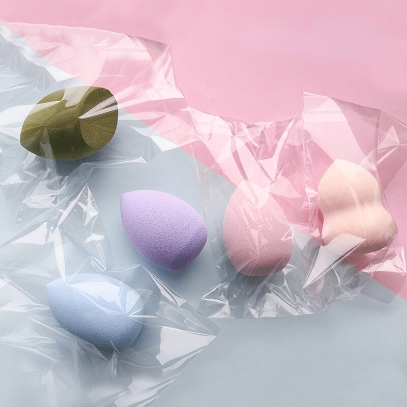 Ansiktspuder puff kalebass vatten snedskuren puff concealer flytande foundation mjuk svamp skönhet kosmetika verktyg