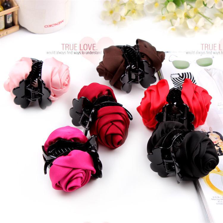 1 PC pince à cheveux Rose cheveux griffes Clips accessoires pour femmes filles cheveux crabe pince épingle à cheveux chapeaux style accessoires