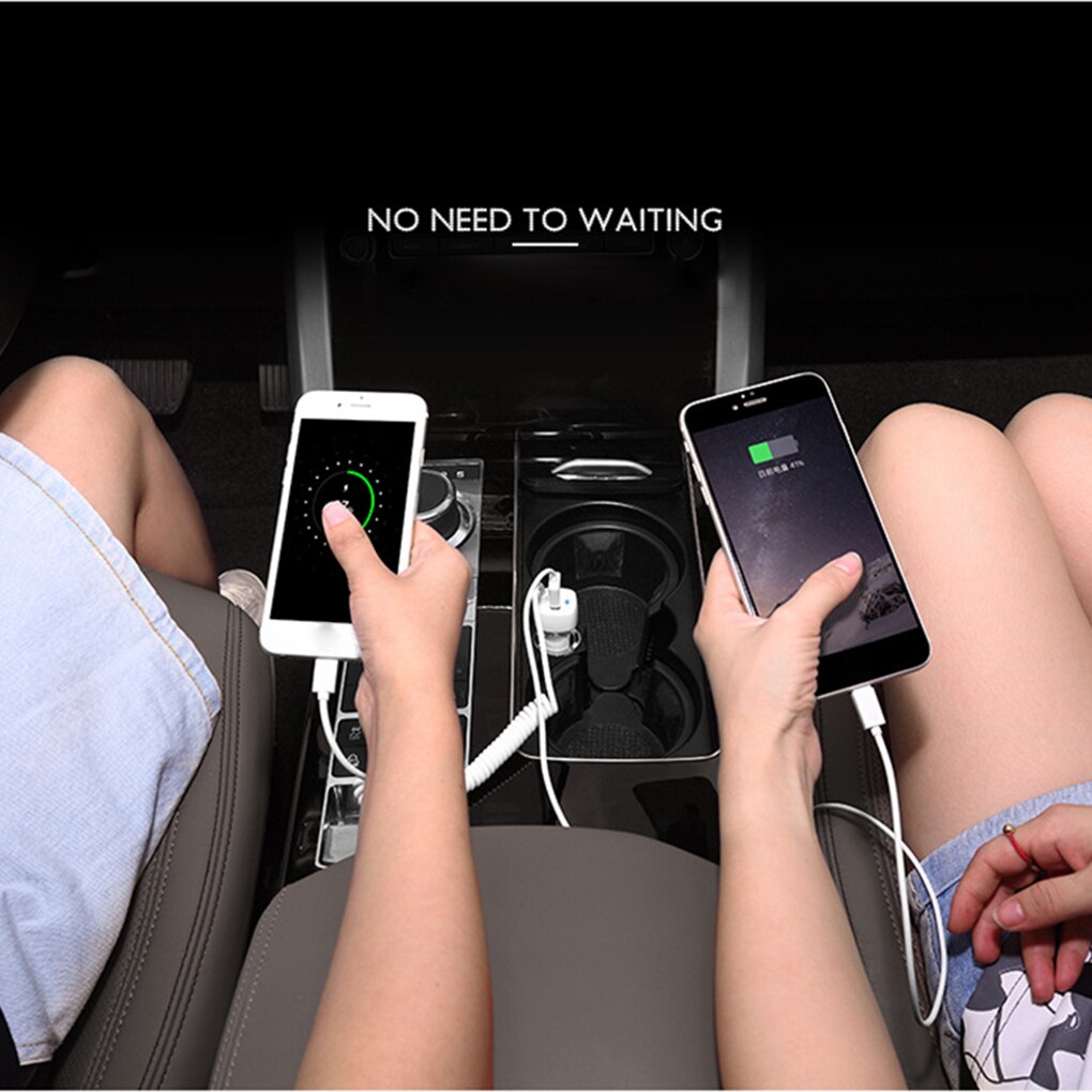 Usb Auto Telefoon Oplader Auto Usb Lader Snel Opladen Charge Micro Usb Type C Verlichting Kabel Voor Iphone Voor Samsung