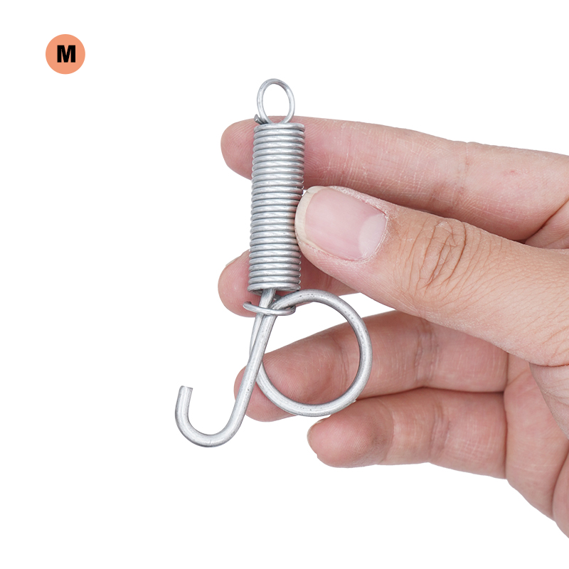 Gancho de resorte para puerta de jaula, gancho de resorte de Metal, resorte de fijación de tensión resistente para alambre, herramienta para jaula de encuadernación, conejo, pájaro, hámster, 10 Uds.: Rojo