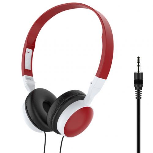 Casque filaire filaire pliable 3.5mm HiFi Audio basse casque casque de jeu pour téléphone/tablette accessoires de téléphone portable: Rouge
