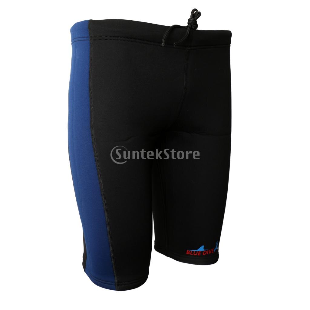 Traje de neopreno de 3mm para hombre y mujer, pantalones cortos, canoa, Kayak, Surf, natación, ciclismo: M Navy and Black