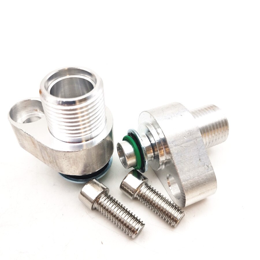 LS Swap AC Compressor Adapter Fittings for Denso 10S17F 10S20F Billet Aluminum