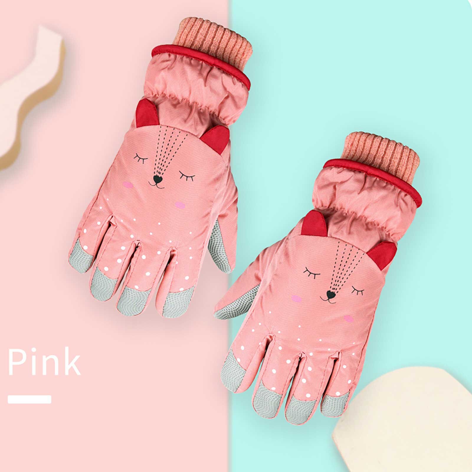 heißesten Junge Mädchen Winter Handschuhe für Kinder Jungen Mädchen Schnee Winddicht Handschuhe Outdoor Sport Skifahren