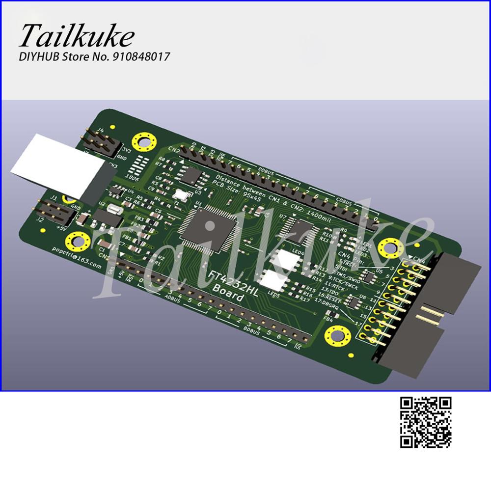 FT4232HL Development Board FT4232 USB to Serial Port JTAG SPI I2C
