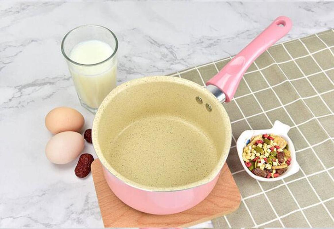 Mælkegryde non-stick baby babymad gryde baby lille mælke gryde mælk instant noodle pot induktionskomfur lille suppe gryde wok