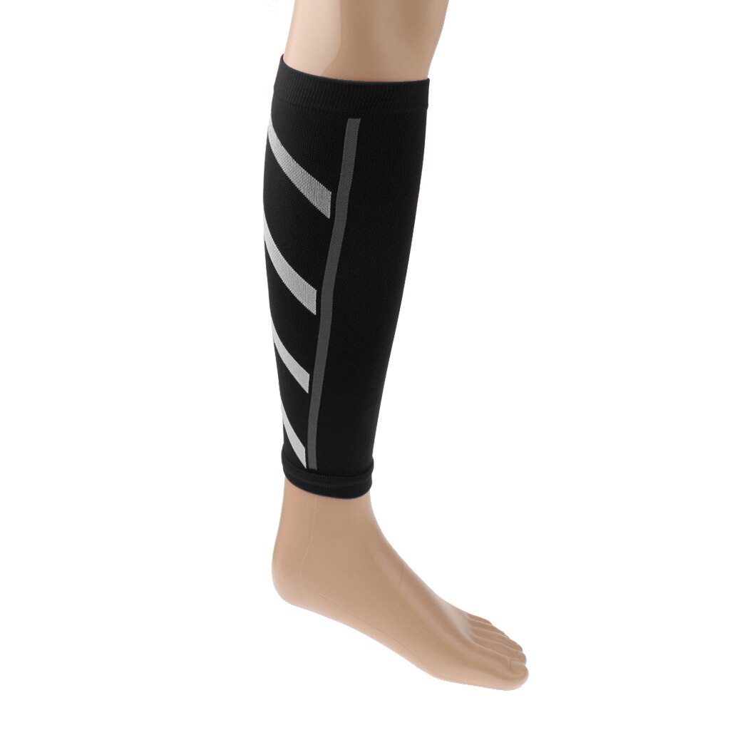 prettyia Unisex Running Compression Calf Sleeves Shin Splints Leg Warmer