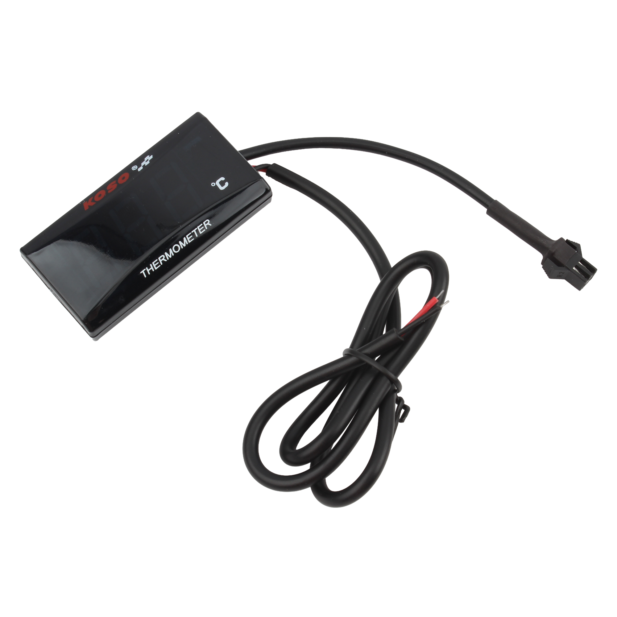 Motorcykeltermometer vattentank eftermonterad monitor 12v 0 ~ 120 °c temperaturmätare indikator varning med sensorer