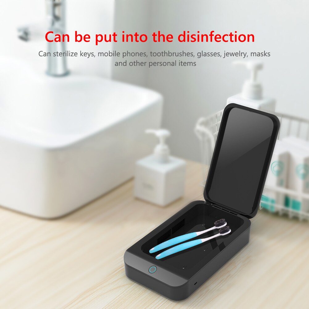 X2 UV Phone Sterilizer Box Jewelry Phone Cleaner Sanitizer Disinfection Box