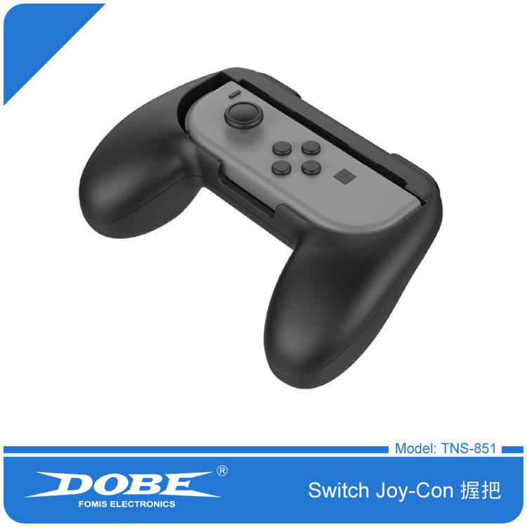 Foleto Vreugde-Con Grip Kit voor Nintendo Schakelaar Hoogwaardige slijtvaste Vreugde-con Handvat voor Nintendo schakelaar (2-PACK-Black)