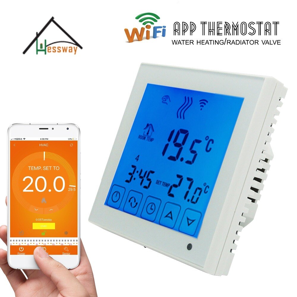 Eu installasjon wifi styrt termostat oppvarming wifi termoregulator til varmt gulv