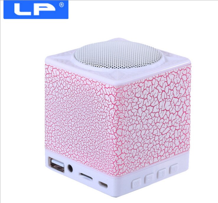 F1 Moonlight Box Wireless Bluetooth Speaker Card Subwoofer Mobile Computer Small Speaker: Pink