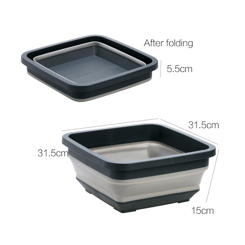 Household Foam Portable Thickened Kitchen Basin Travel Outdoor Folding Basin