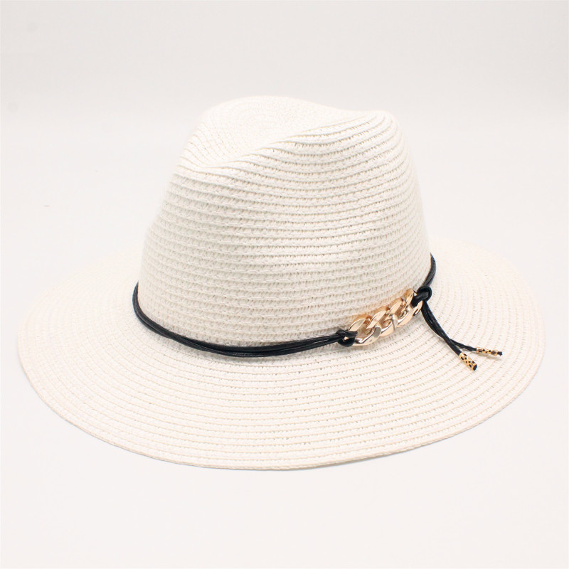 Naiset luonnollinen leveä lieri burr raffia olkihatut hapsut naiset tavallinen suuri ranta kesä aurinkolakit iso olkihattu chapeau: Valkoinen