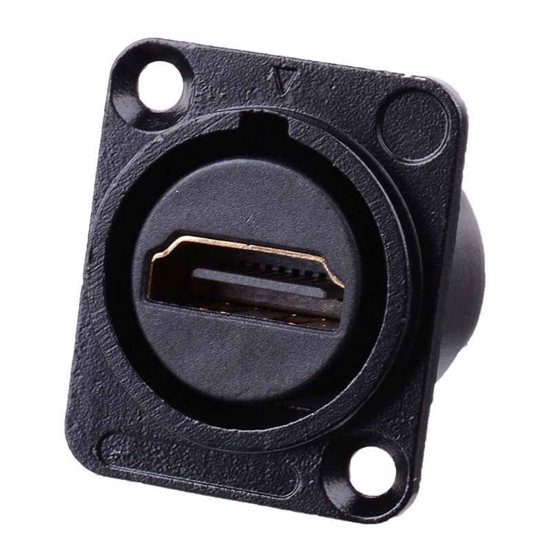 Hdmi d-typ uttag nätverkskontakt chassi panelmonteringskontakt metall hd flygkabel