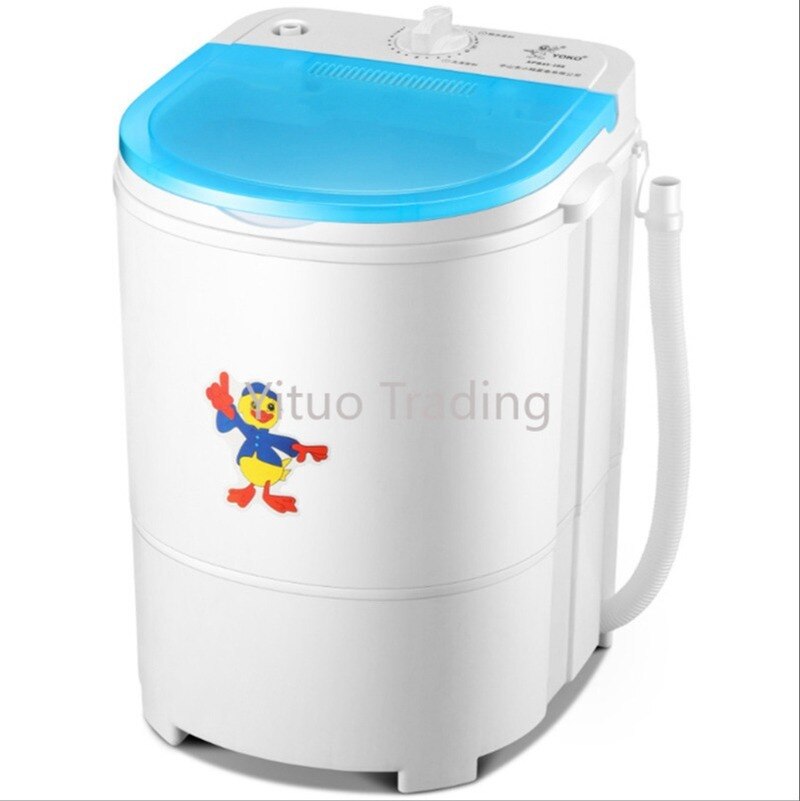Household Drainage Small Washing Machine Top-opening Mini Baby Diaper Washing and Washing Machine ABS+High Temperature Motor