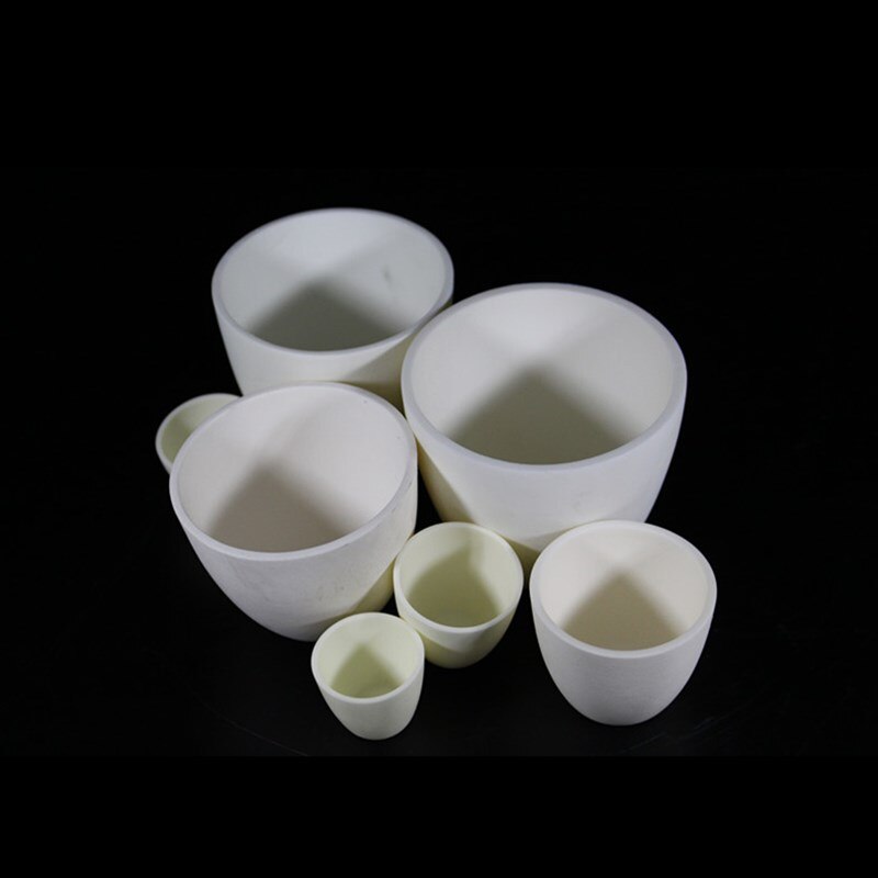 99.3% alumina crucible / 5ml / with lids / Arc-Shaped / corundum crucible / Al2O3 ceramic crucible / Sintered crucible