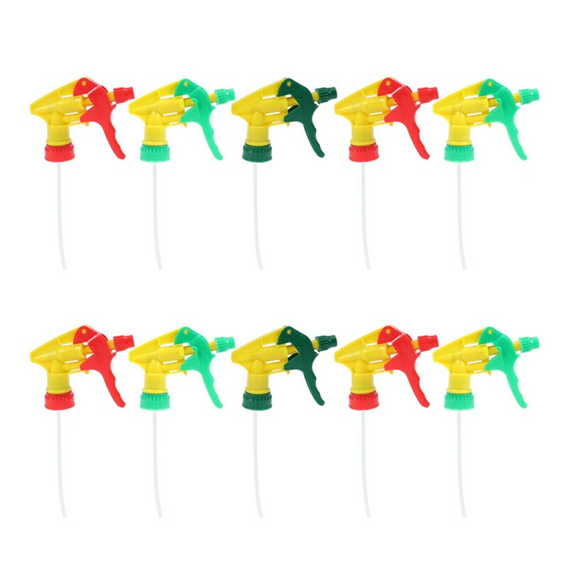 10Pcs Trigger Sprayer Heavy Duty Chemical Resistant Spray Bottle Nozzles Head: Default Title