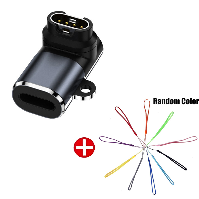 Type C/iOS Opladen Draagbare Adapter Voor Garmin Fenix 7 7S 7X 6 6S 6X 5 5S 5X Venu 2 2S Forerunner 965 Horloge Oplader Converter: XXXL / Colorful