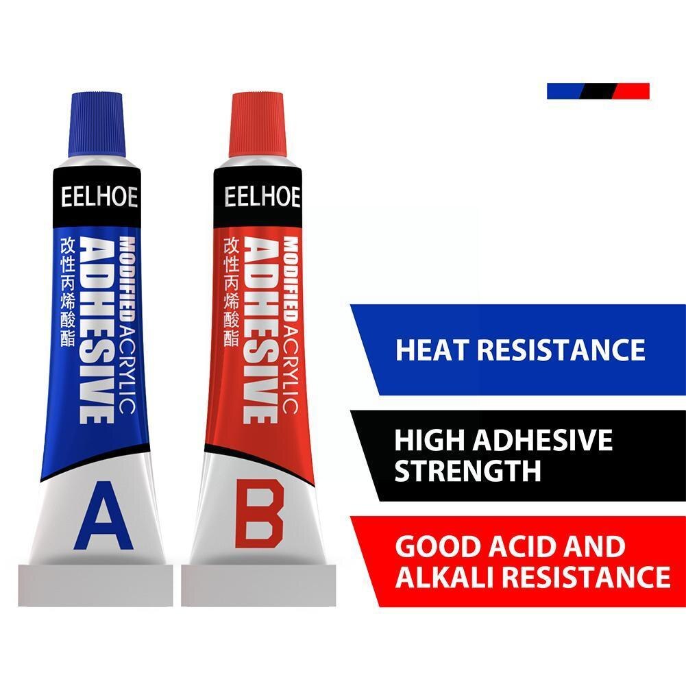 20g Ab Metal Repairing Adhesive Super Glue Iron Steel Special Auto Glue Plugging Welding Leakage Water Radiator T0t4