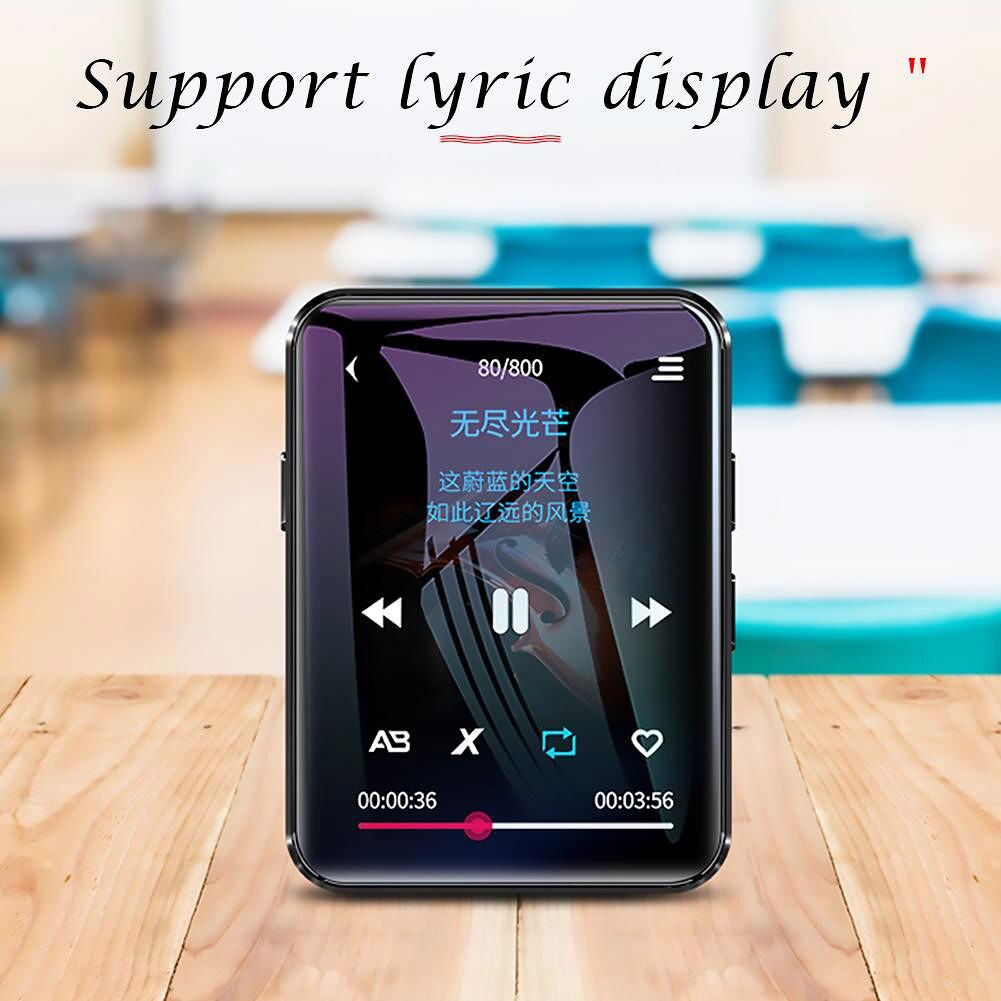 Multimedia  mp3/mp4- speler met bluetooth 1.8- inch touchscreen hifi-speler 4/8/16g muziekspelers 256g tf-kaart fm-videospeler