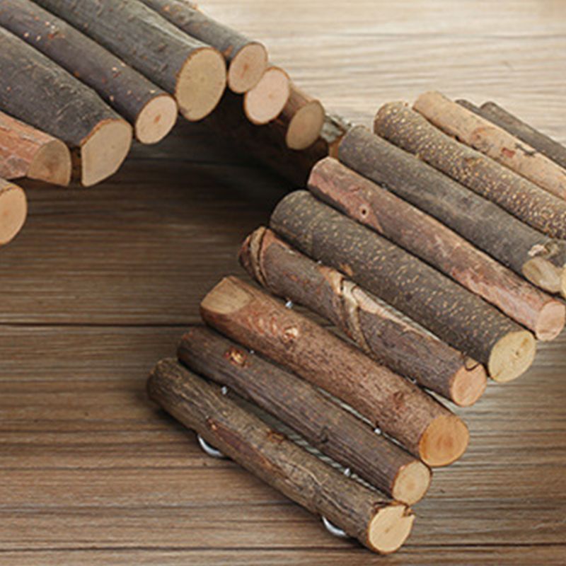 Houten Hamstertunnel Flexibel | Schuilplaats & Speeltunnel Voor Kleine Huisdieren | Geschikt Voor Cavia's, Egels & Fretten